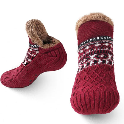 Chaussettes Pantoufles Thermiques Antidérapantes – Doublure Polaire Ultra Douce