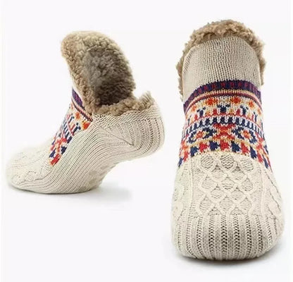 Chaussettes Pantoufles Thermiques Antidérapantes – Doublure Polaire Ultra Douce