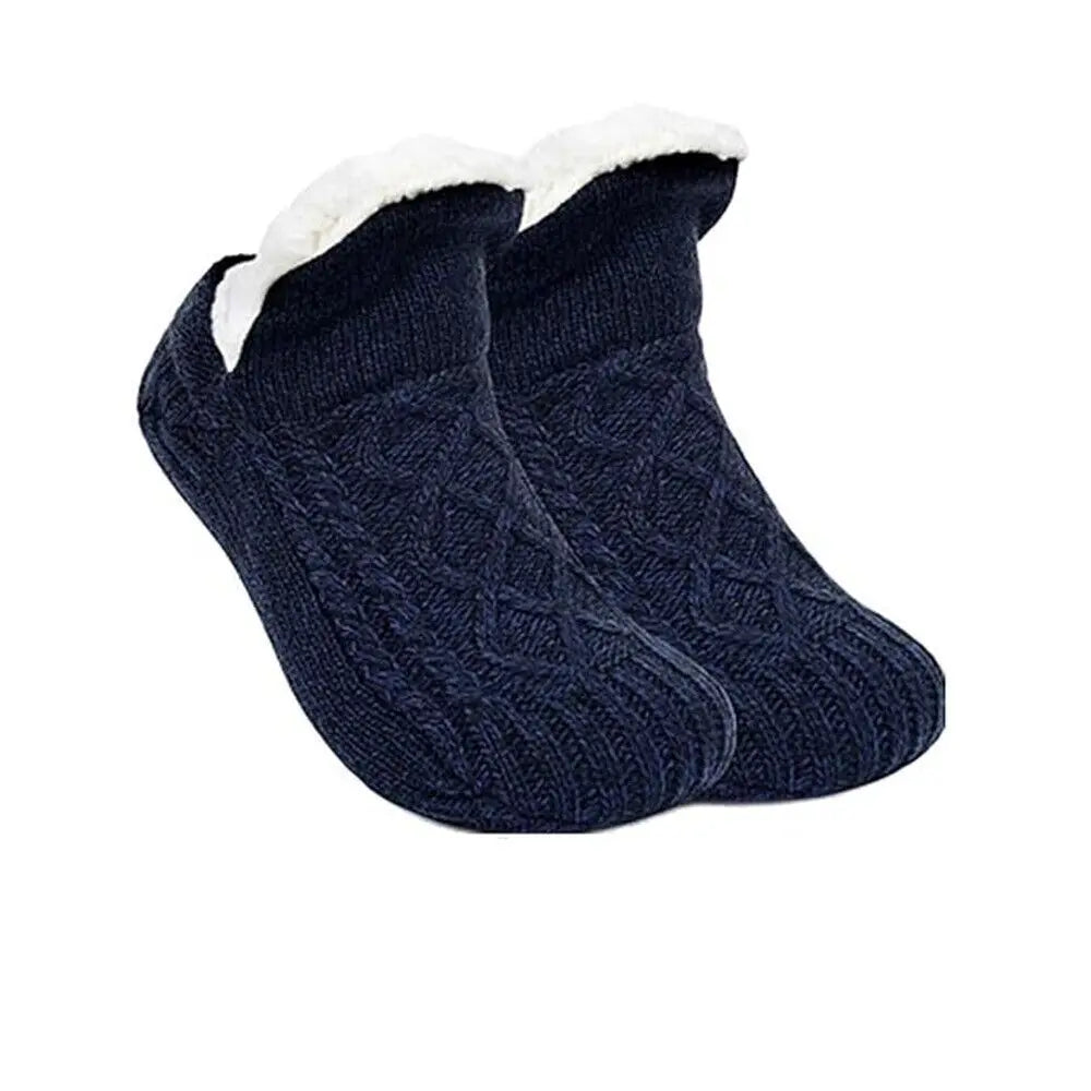 Chaussettes Pantoufles Thermiques Antidérapantes – Doublure Polaire Ultra Douce